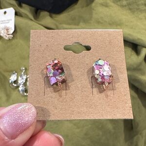 Colorful popsicle Confetti Earrings